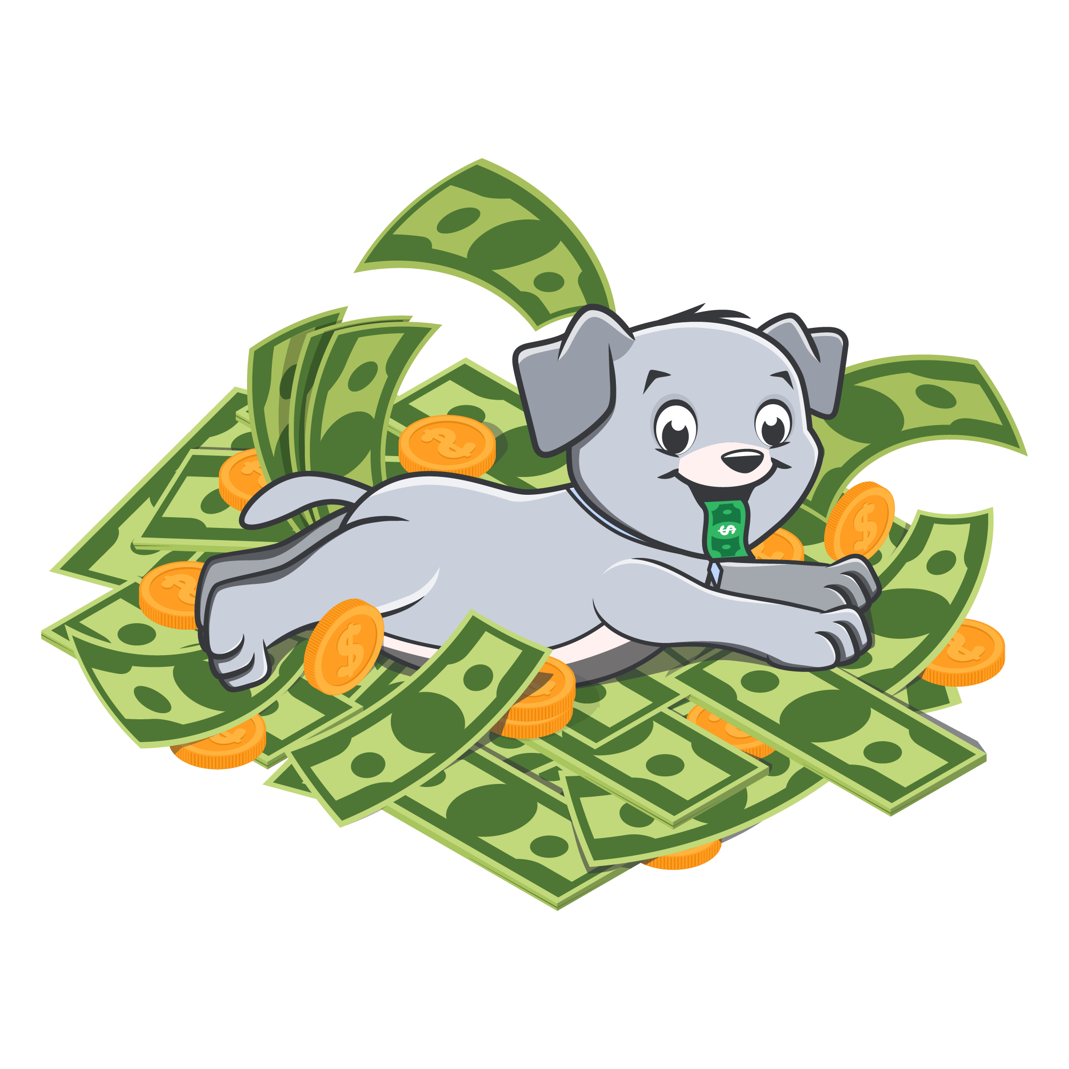 Buddy rolling in money